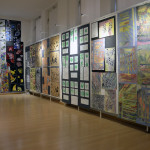Kukuřičení, projekt výtvarného oboru ZUŠ Třinec, pohled do instalace výstavy (foto: archiv galerie)